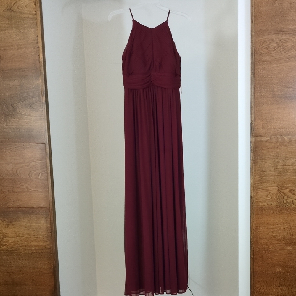 Marina Merlot Evening Dress
